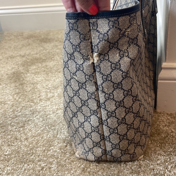 Gucci Tote Bag Navy MG - Picture 14 of 16